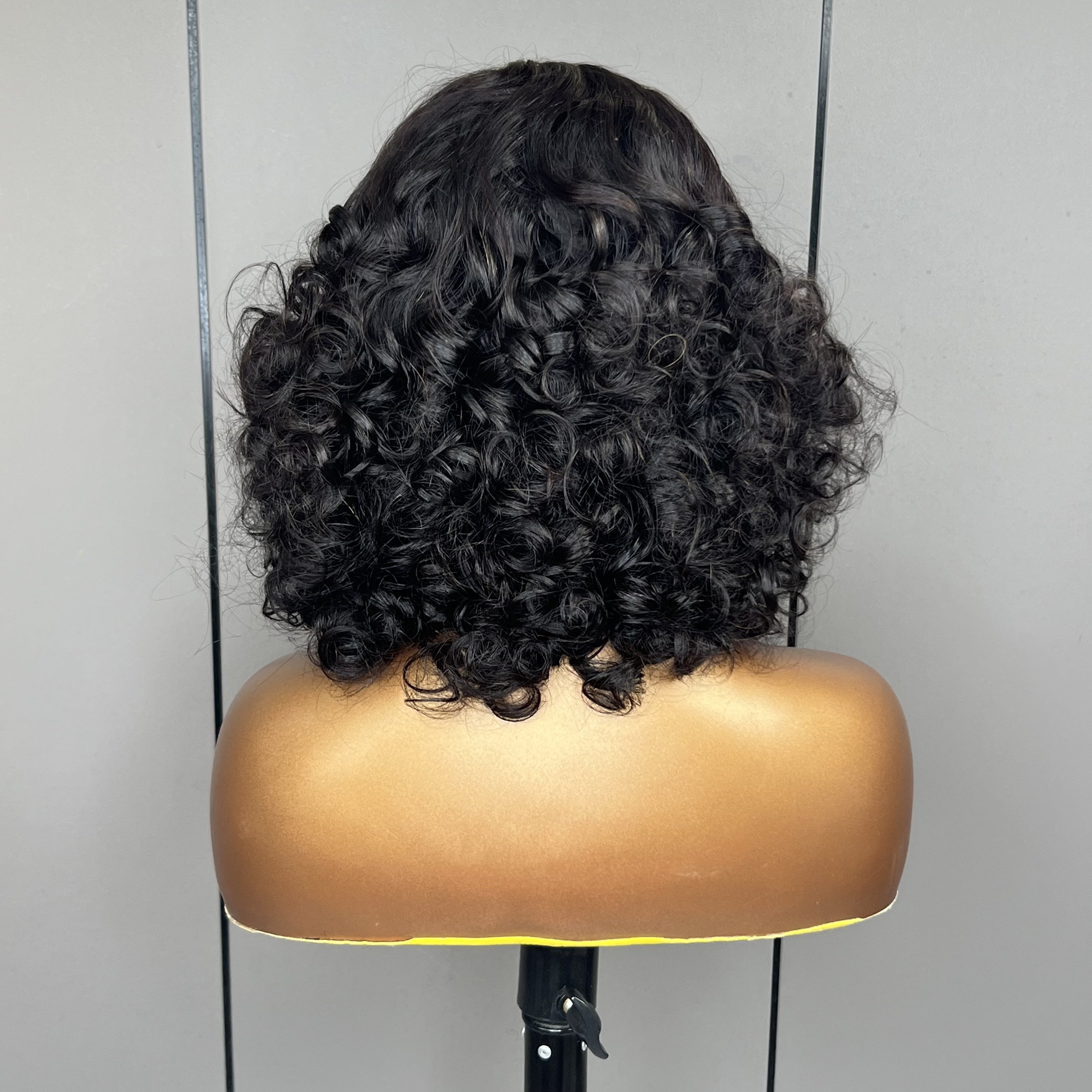 Cheap 12A SDD Raw Cuticle Aligned Hair Super Double Drawn Bouncy curl Wig for Black Women 350% Density Vietnamese Human Hair Wig