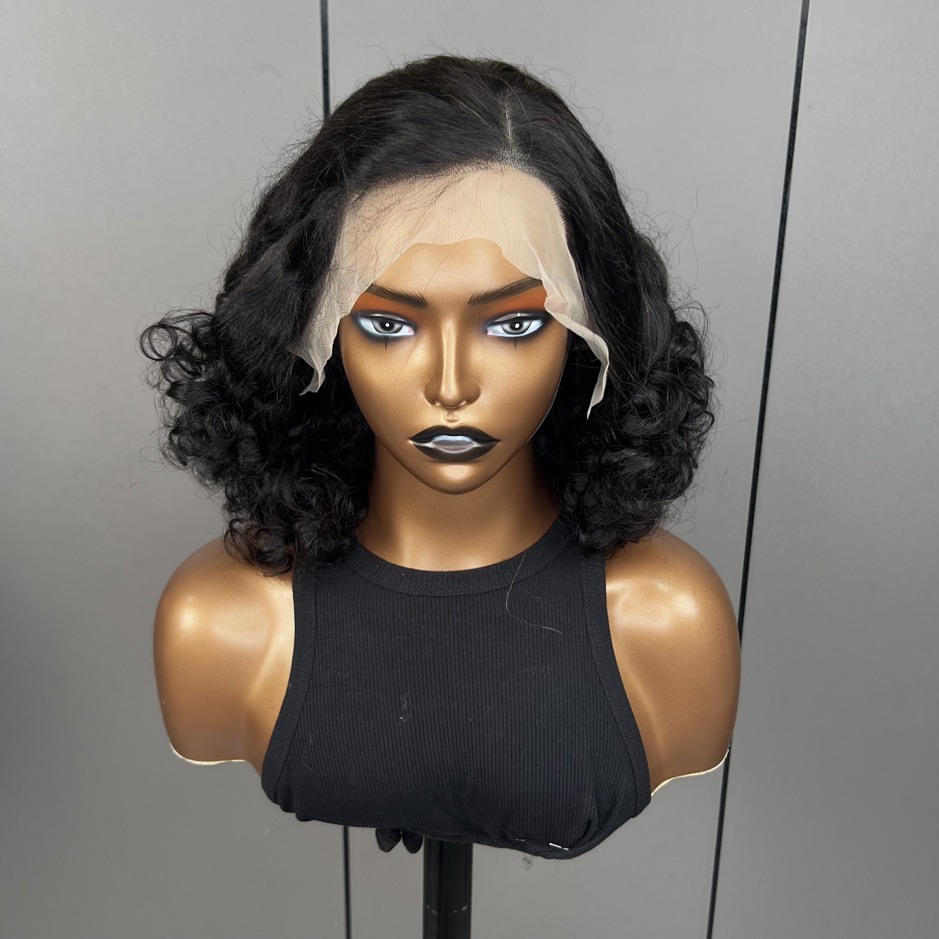Cheap 12A SDD Raw Cuticle Aligned Hair Super Double Drawn Bouncy curl Wig for Black Women 350% Density Vietnamese Human Hair Wig