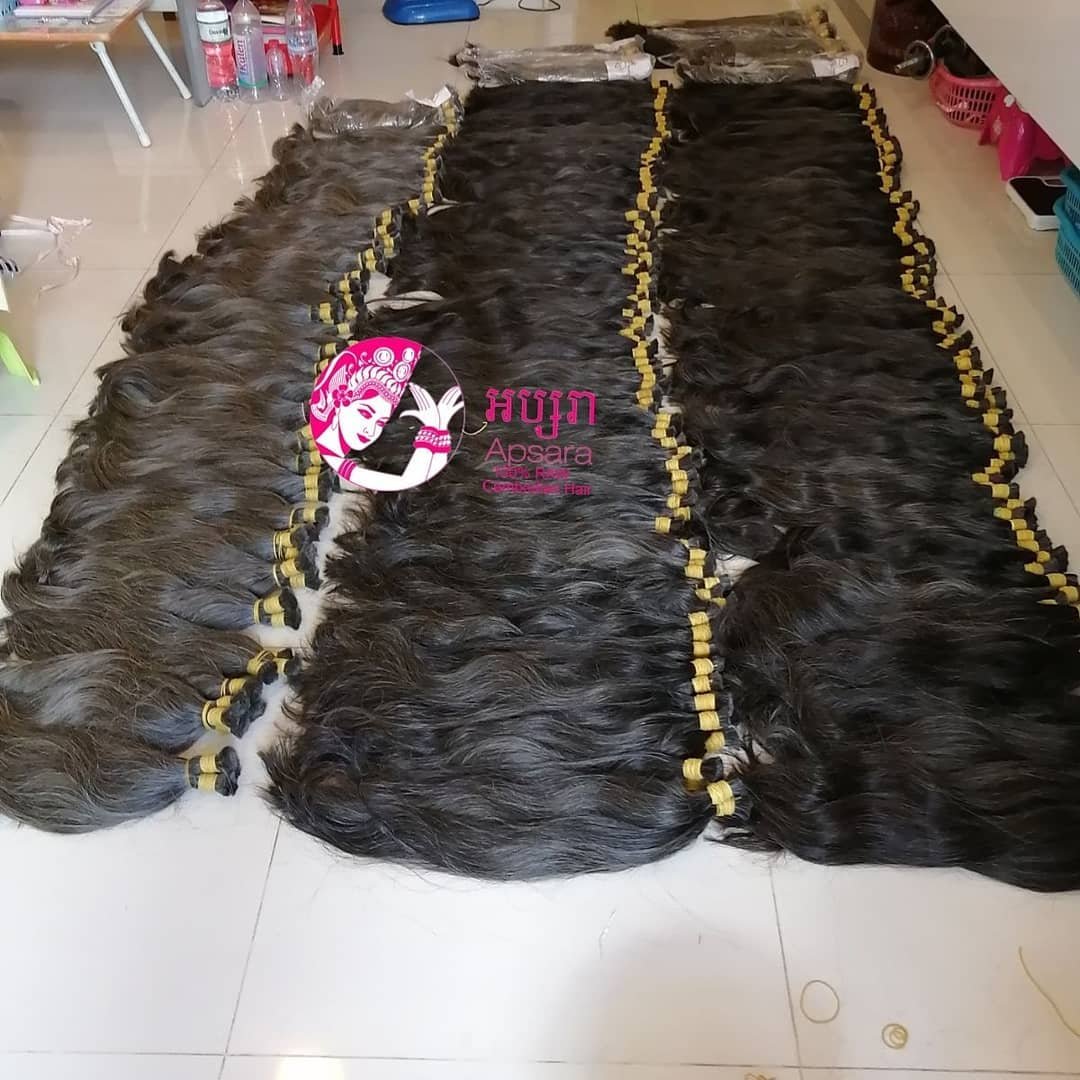 or Whats app us +855 884013114 High-quality Apsara Cambodian Straight Raw virgin wig human hair or Whats app us +855 884013114