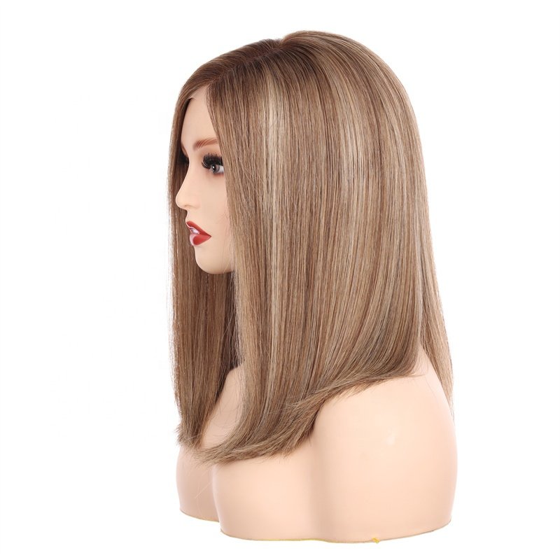 Mixed Blonde Human Hair High Quality Monofilament Top Wigs
