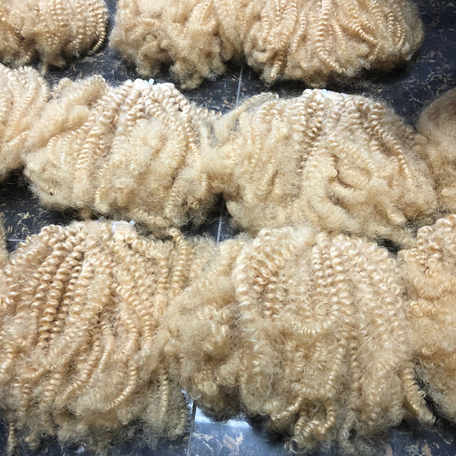 Factory Directly Afro Kinky Curly Blond Weft Hair Human Hair Wigs Hot For Sale Customization 2023