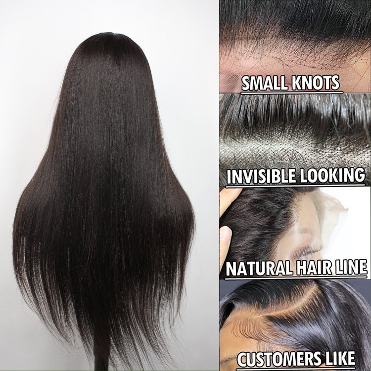 40 Inch Human Hair Wigs Wholesale Bone Straight Lace Front Wigs Virgin human hair 13x4 lace frontal bone straight Wig