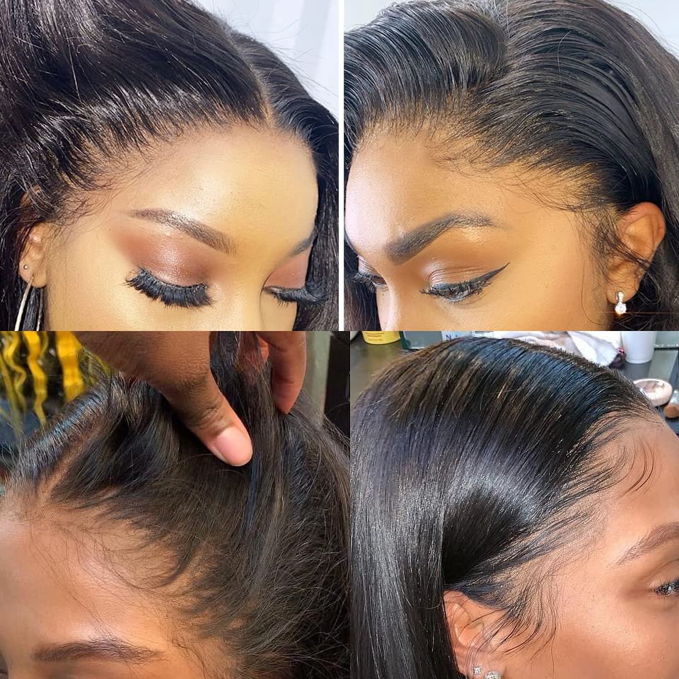 Cheap Wholesale Brazilian Straight 13x4 Lace Front Human Hair Wigs For Black Women Natural HD Transparent Lace Frontal Wigs