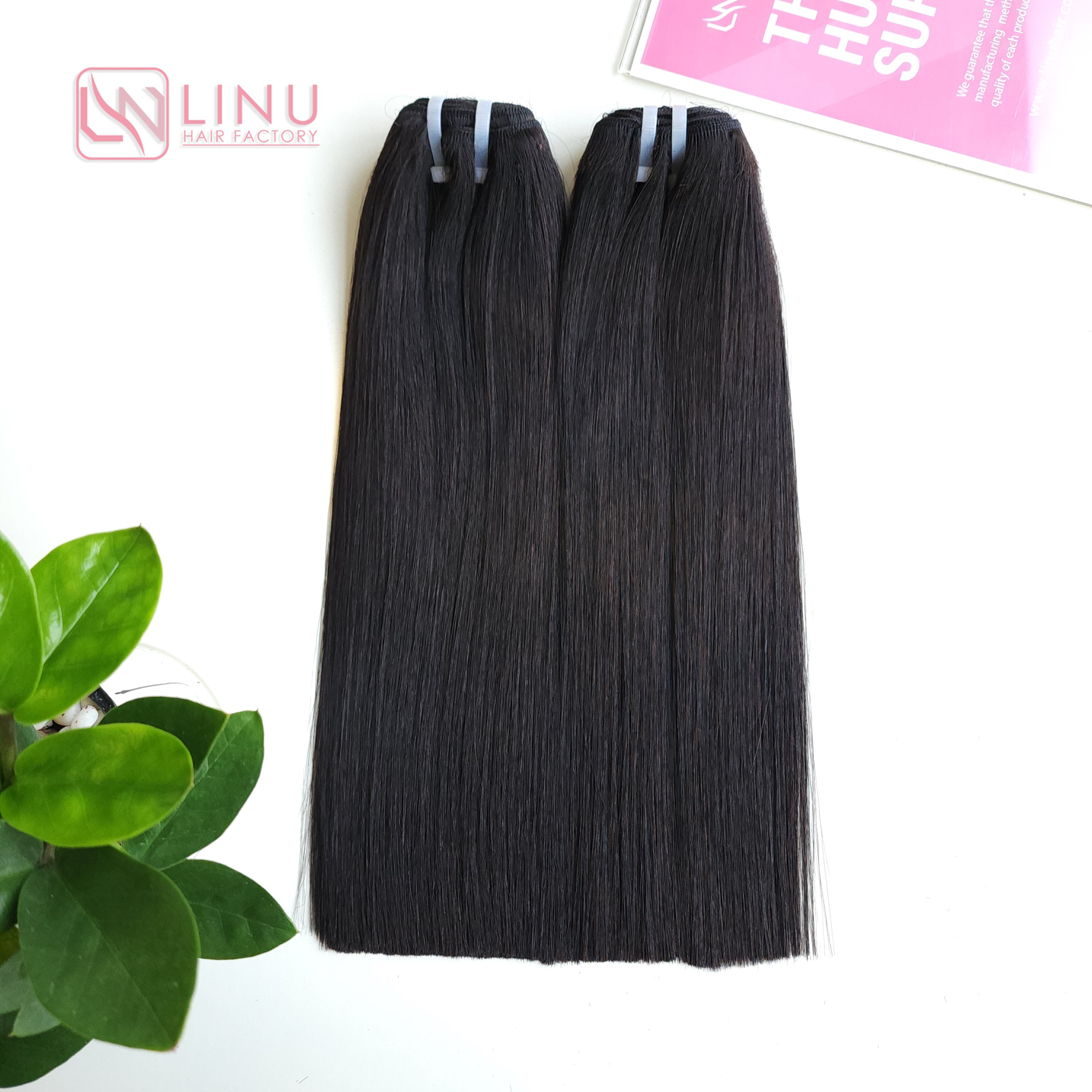Super Double Drawn Short Black Bob Wigs for Black Women Raw Vietnamese Hair Extensions Customize color