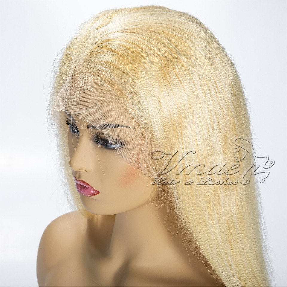 VMAE Wigs Wholesale Bulk Sale Wig Vendors Raw Remy Russian Blonde Bone Straight Full Lace 613 Human Hair Wig