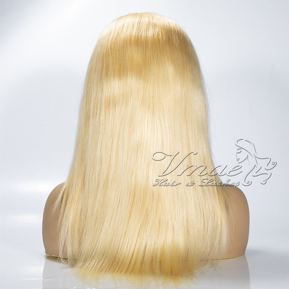 VMAE Wigs Wholesale Bulk Sale Wig Vendors Raw Remy Russian Blonde Bone Straight Full Lace 613 Human Hair Wig