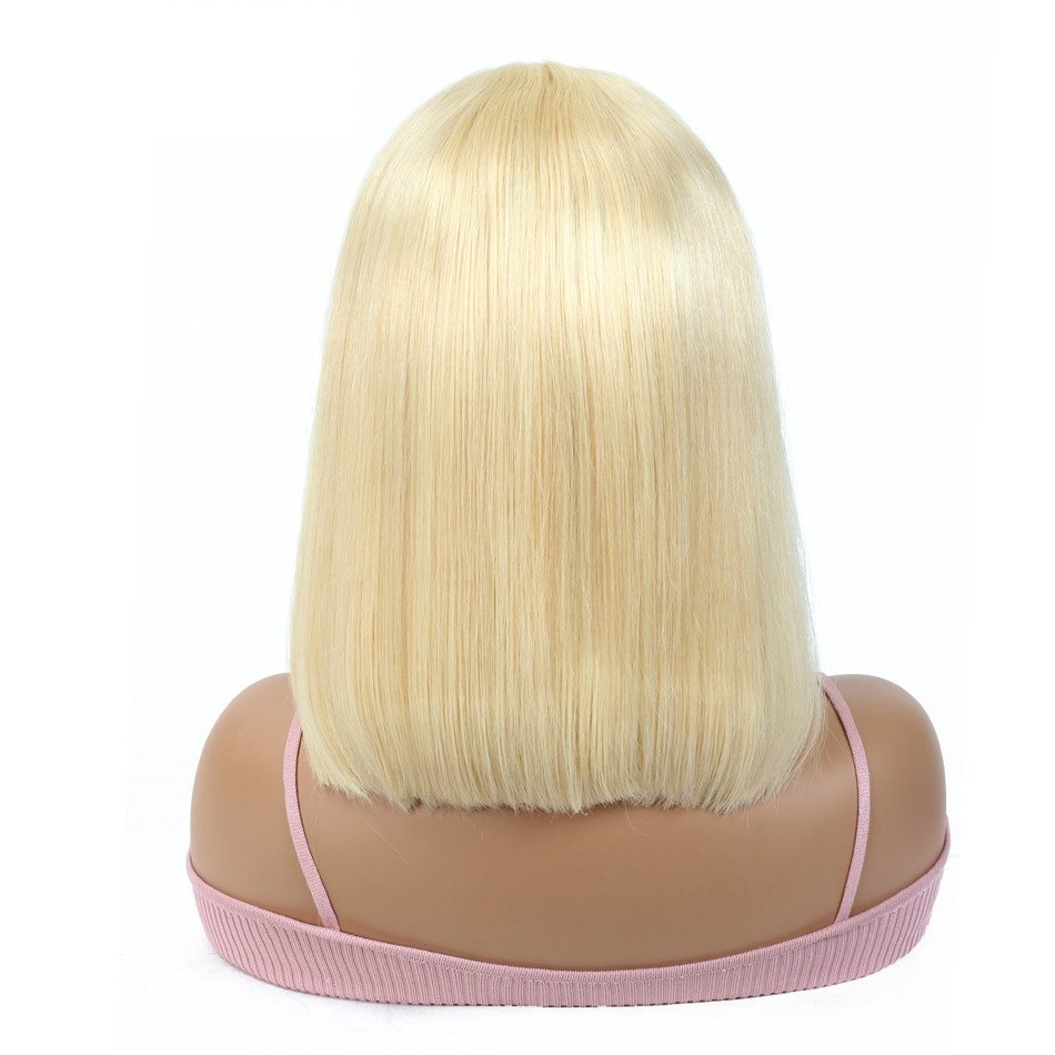 Cheap 613 color 13x4 Bone Straight Lace Front Wigs Human Hair Short Bob Wigs for Black Women Brazilian Hair Hd Lace Frontal Wigs