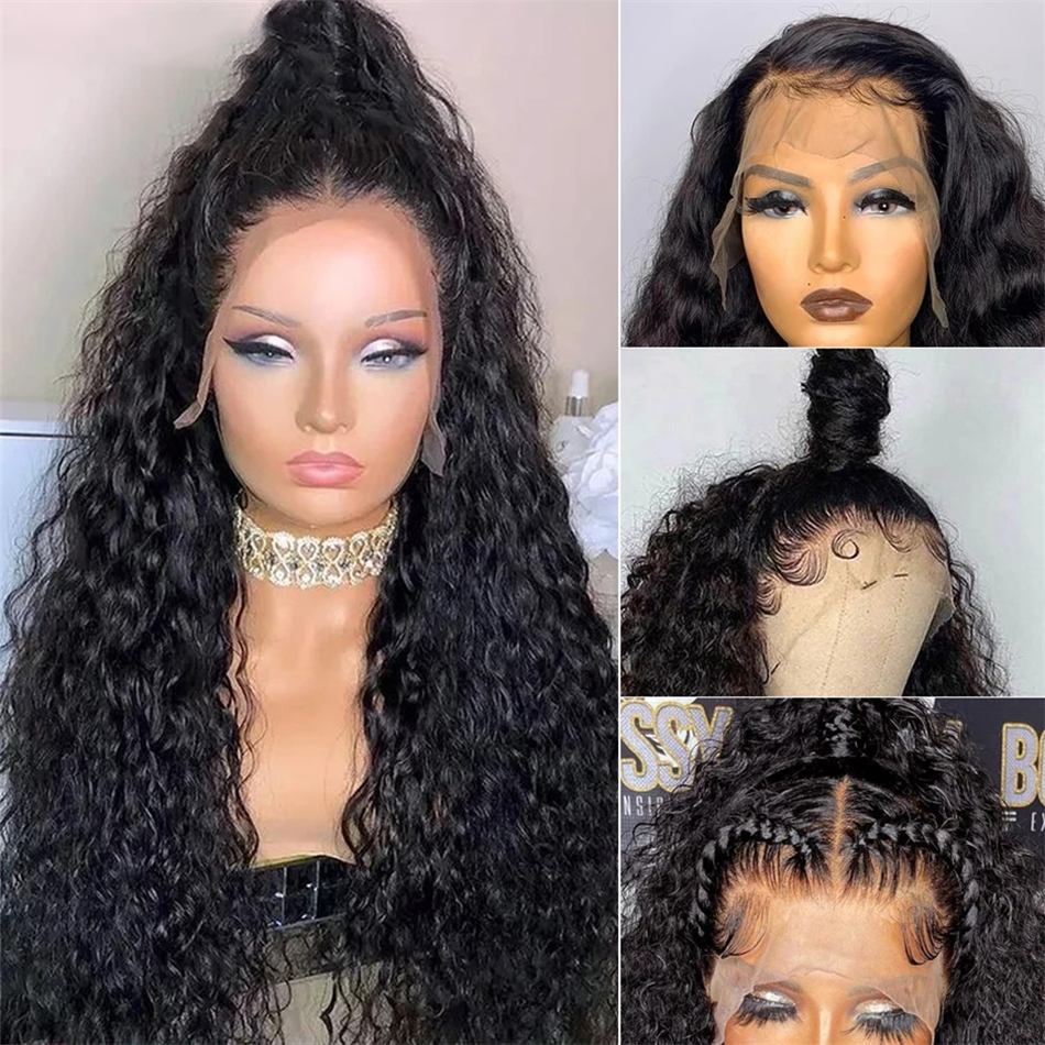 Peruvian Hair Extension Wig Human Hair Lace Front Wig For Black Women Kinky Curly HD Lace Frontal Wigs Human Hair Bundles Vendor