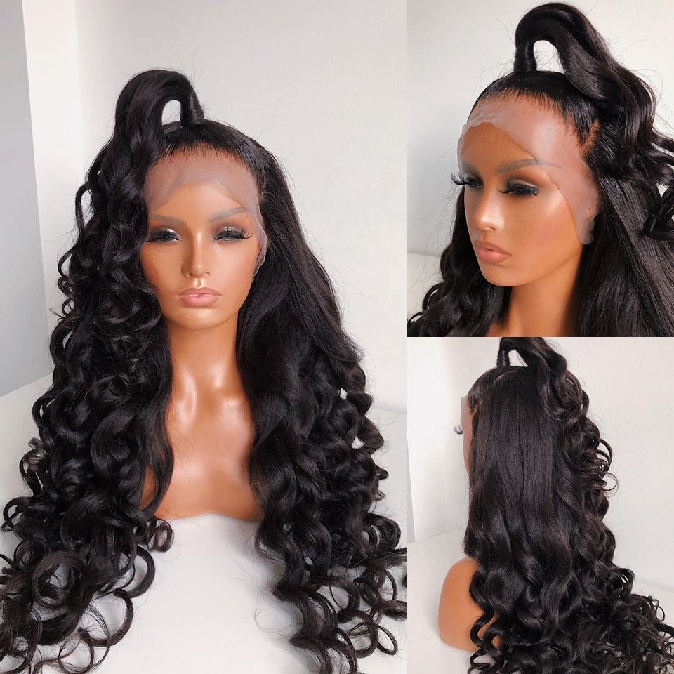 Wholesale Loose Wave Remy Brazilian Virgin Hair 13*4 13*6 HD Lace Front Wig Human Hair Wigs With Baby Hair For Black Women
