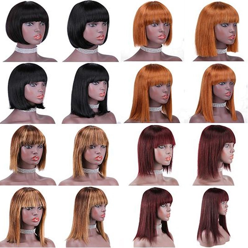 Women Hair Wig Short Bob Ginger Orange Color Human Hair Wigs 13X4 13X6 HD Lace Front Brazilian Human Hair Wigs For Black Women