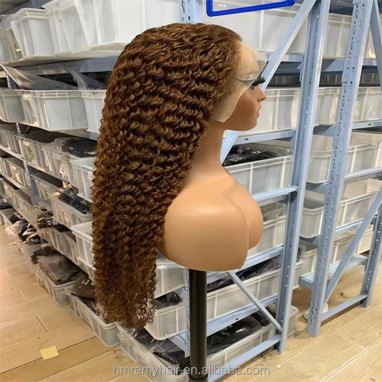 Wholesale 13*4 Afro Kinky Curly Human Hair Texture Hairline Wigs South Indian Temple Raw Hair Frontal And Closure