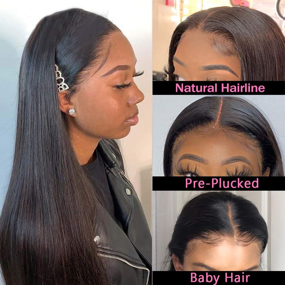 Top Quality Brazilian Wigs For White Women Wholesale Vendors Bone Straight Lace Front Human Hair Wigs