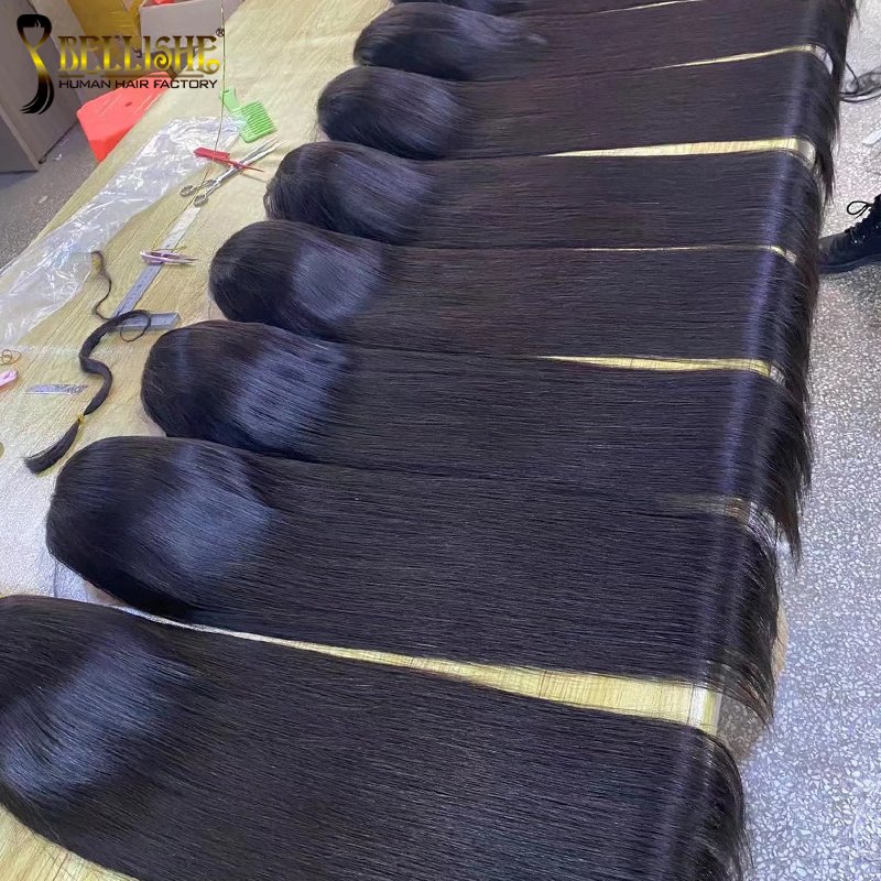 Top Quality Brazilian Wigs For White Women Wholesale Vendors Bone Straight Lace Front Human Hair Wigs