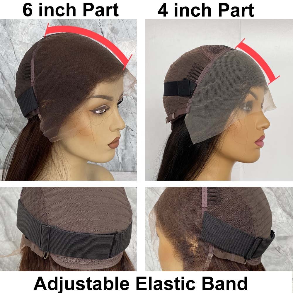 Wholesale HD Lace Front Wig with Natural Waves Virgin Hair without Glue 3 Colors Human hair wig