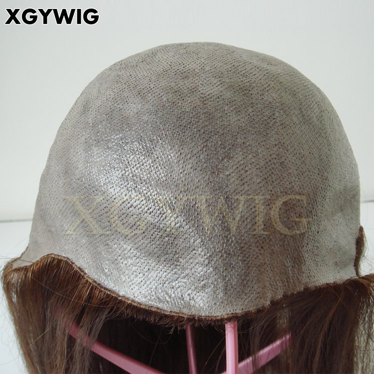 Wholesale 100% virgin remy human hair alopecia medical cap all thin skin hand tied human hair wigs for cancer patients