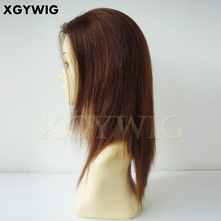 Wholesale 100% virgin remy human hair alopecia medical cap all thin skin hand tied human hair wigs for cancer patients