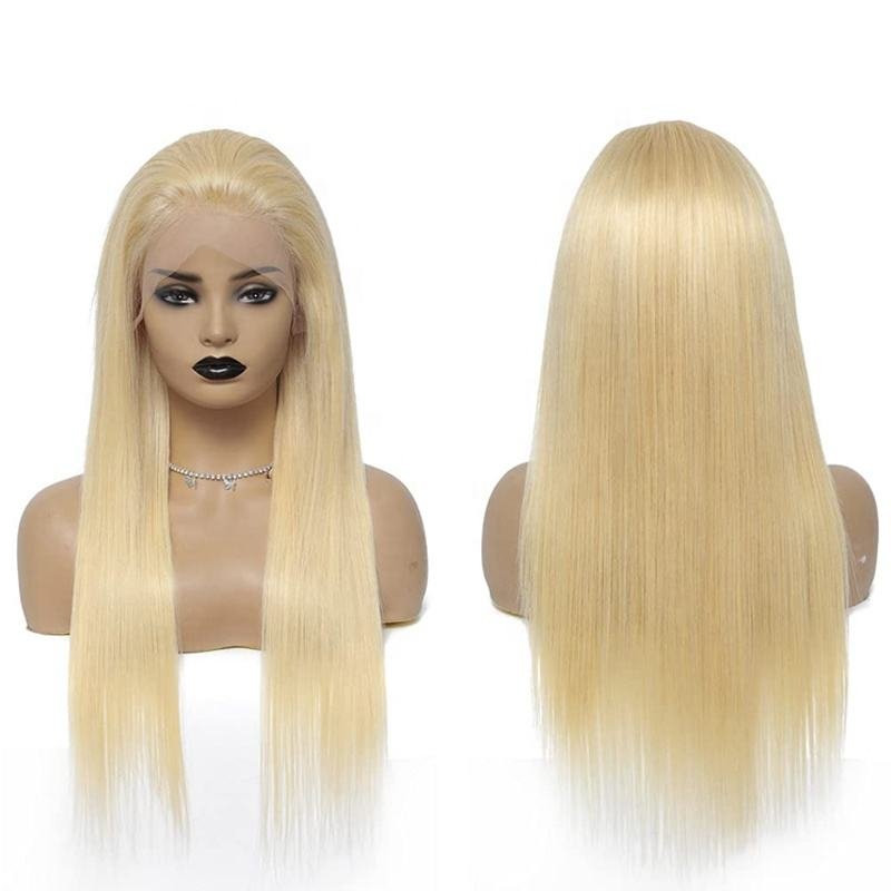 wig vendors human hair Wholesale Price 613 4by4 Lace Front Wigs In Blonde