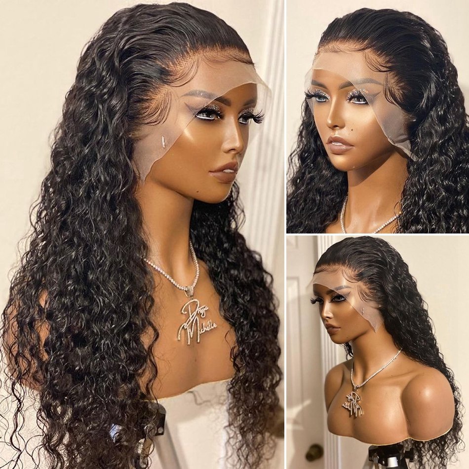 Cheap Brazilian Quality Full Lace Human Hair Wigs For Black Women Transparent Hd Lace Front Wig Pre Plucked 360 Lace Frontal Wig