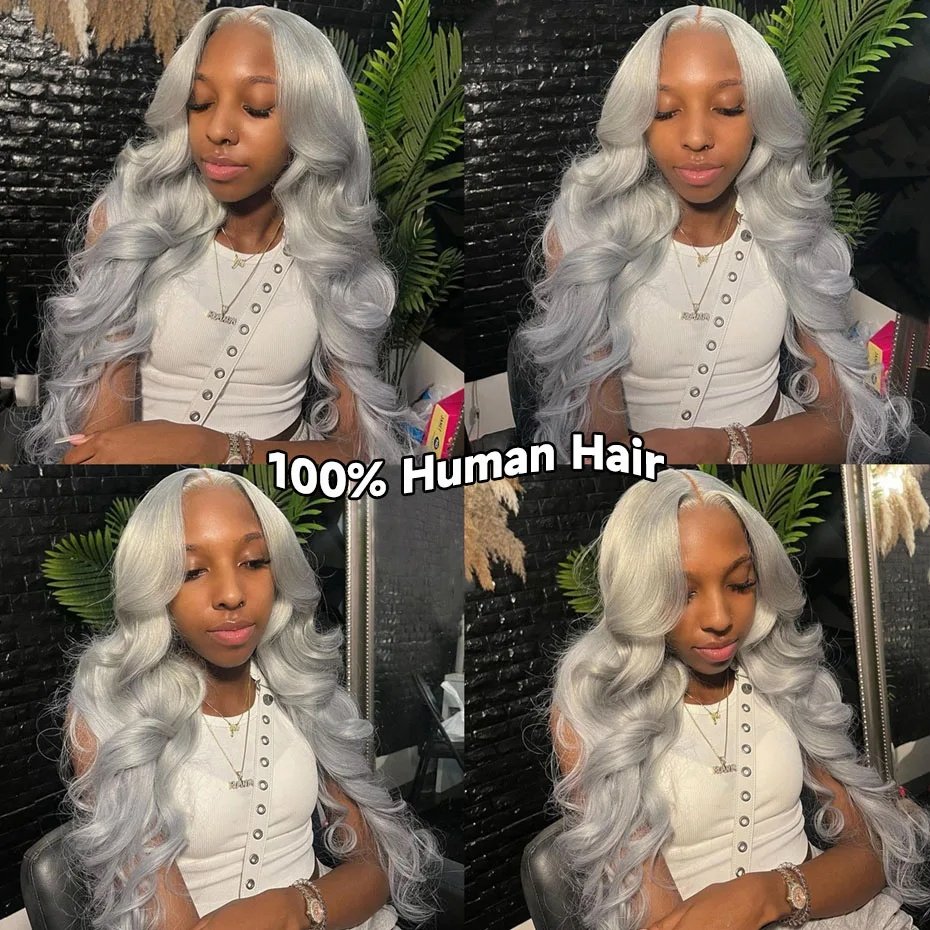 Peruvian Human Hair Wigs 360 Full Lace,13X6 Hd Human Hair Lace Front Wig,613 Grey Red 99J Burgundy Ginger Color Wig