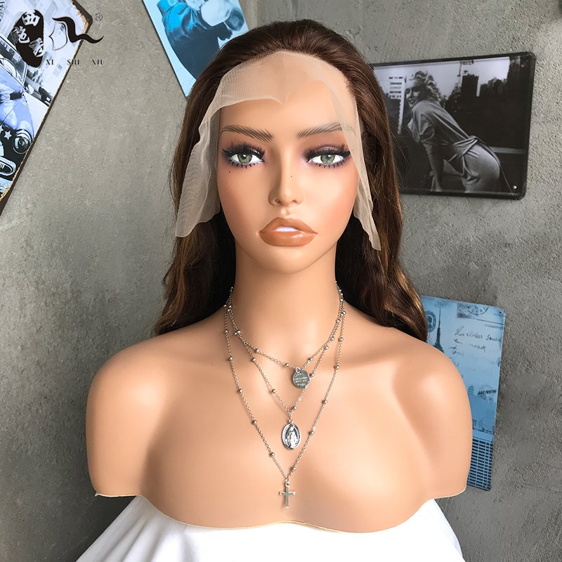 wholesale cheap 80% human hair blend and fiber lace front synthetic wigs body lace front closure wholesale supplier in china