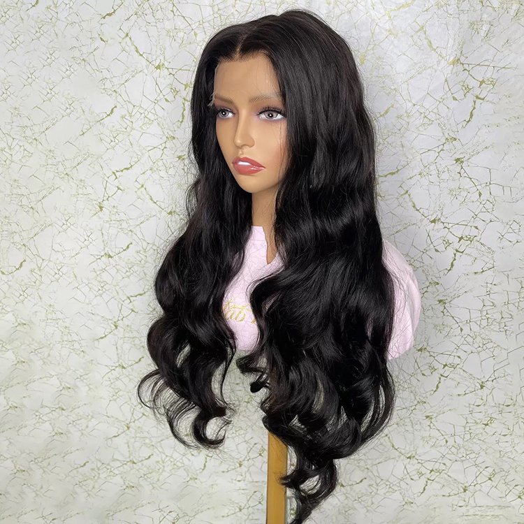 Easy Wear Easy Care Swiss Transparent 5X5 Lace Closure Human Hair Wig Body Wave Virgin Human Hair Wigs