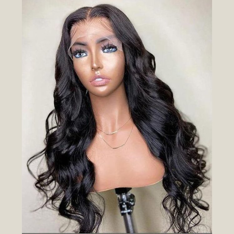 Easy Wear Easy Care Swiss Transparent 5X5 Lace Closure Human Hair Wig Body Wave Virgin Human Hair Wigs