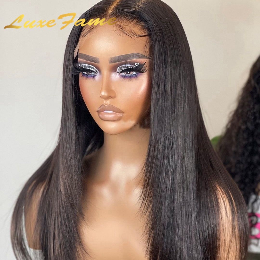 Cheap Bone Straight Human Hair Wig For Black Women,13X4 Straight Lace Front Wig Vendor,Brazilian Wholesale Bone Straight Wig