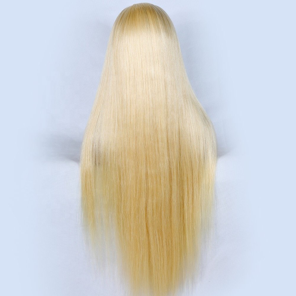 36 inch hd european full lace human hair wig, 100% human hair hd blonde 613 full lace wig with baby hair, full lace wig vendor