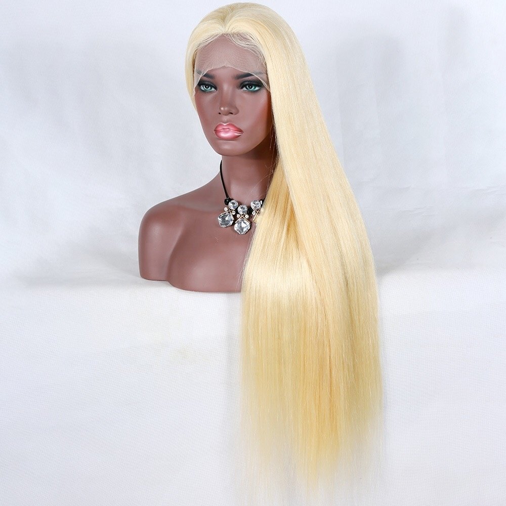 36 inch hd european full lace human hair wig, 100% human hair hd blonde 613 full lace wig with baby hair, full lace wig vendor