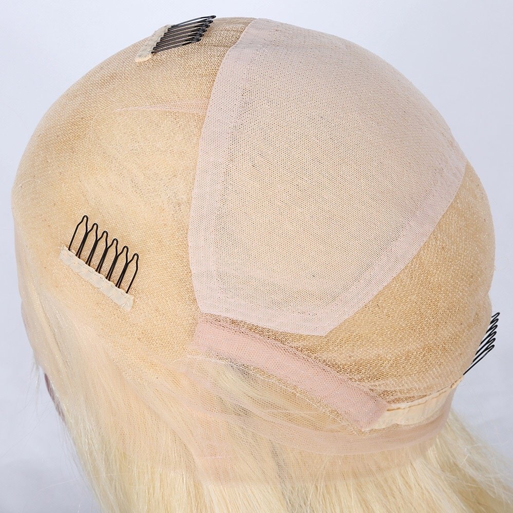 36 inch hd european full lace human hair wig, 100% human hair hd blonde 613 full lace wig with baby hair, full lace wig vendor