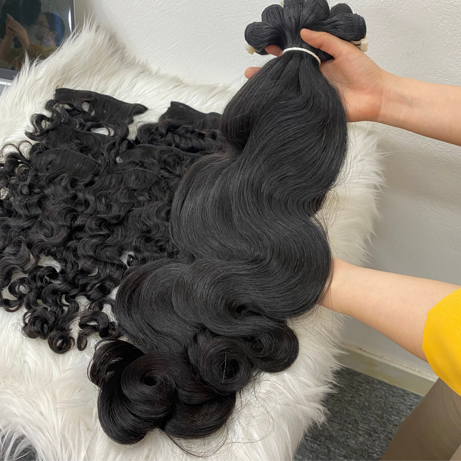 Best high quality body wavy hair product made by 100% Vietnamese human hair weaves bundle human hair wigs
