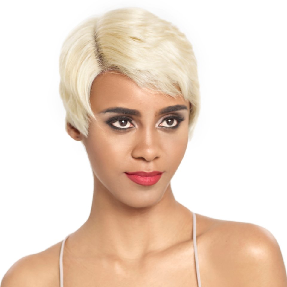 Wholesale Cheap Straight Pixie Cut Wigs Lace Part Human Hair Wigs Lace Front Pre Plucked Brazilian Short Wigs For Women