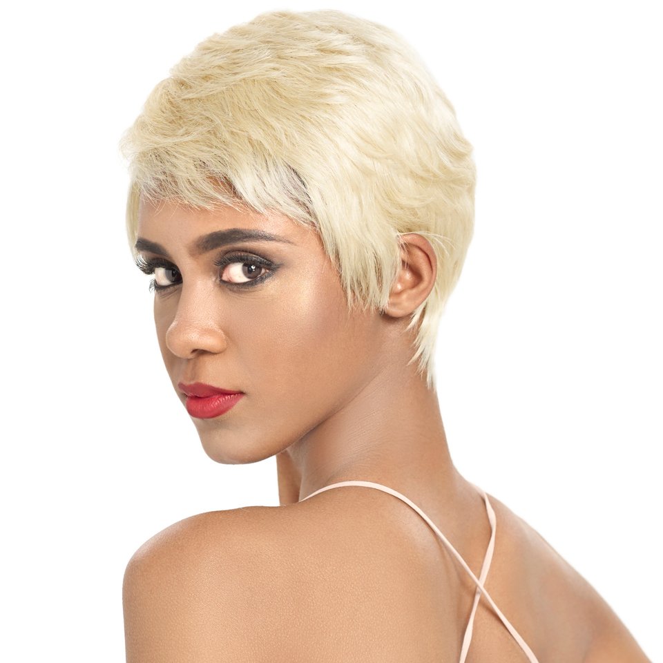 Wholesale Cheap Straight Pixie Cut Wigs Lace Part Human Hair Wigs Lace Front Pre Plucked Brazilian Short Wigs For Women