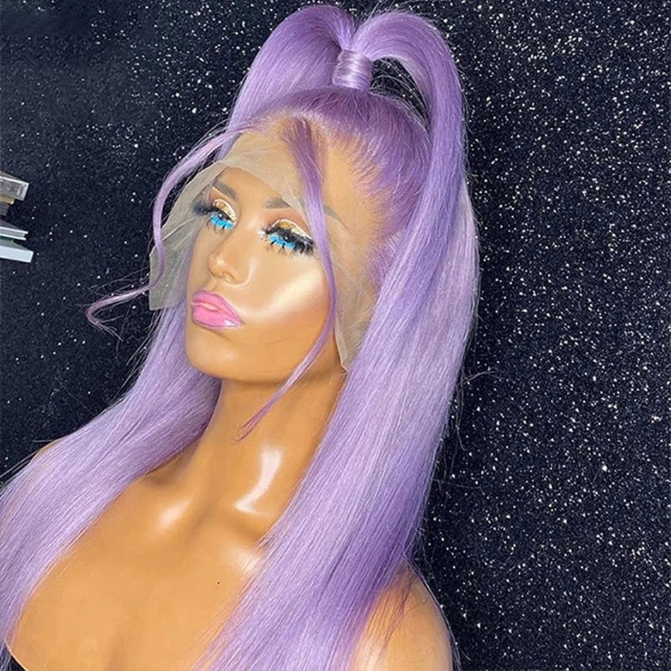 Wholesale Colored Human Hair Wigs, Hd Lace Front Wig, Brown Red Orange Pink Purple Wigs Lace Front Human Hair For Black Women