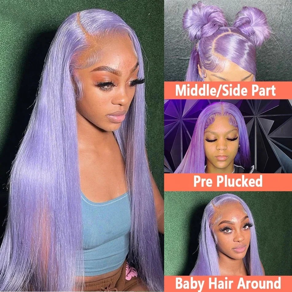 Wholesale Colored Human Hair Wigs, Hd Lace Front Wig, Brown Red Orange Pink Purple Wigs Lace Front Human Hair For Black Women