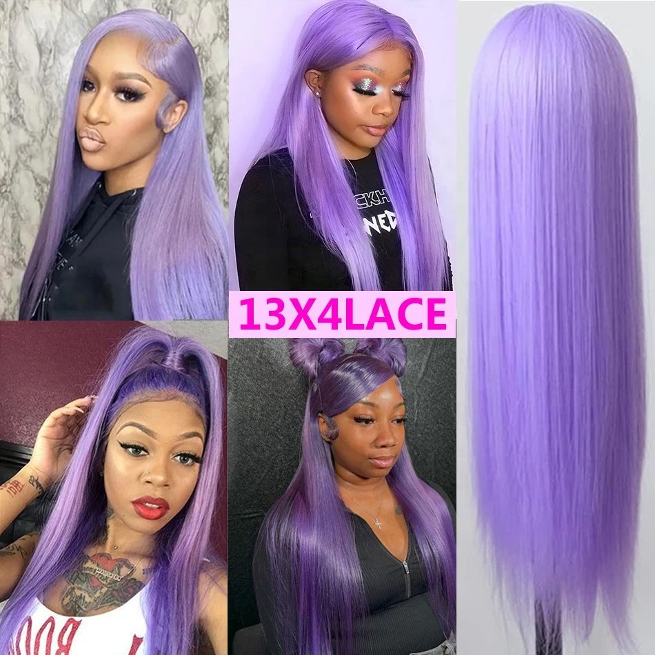 Wholesale Colored Human Hair Wigs, Hd Lace Front Wig, Brown Red Orange Pink Purple Wigs Lace Front Human Hair For Black Women