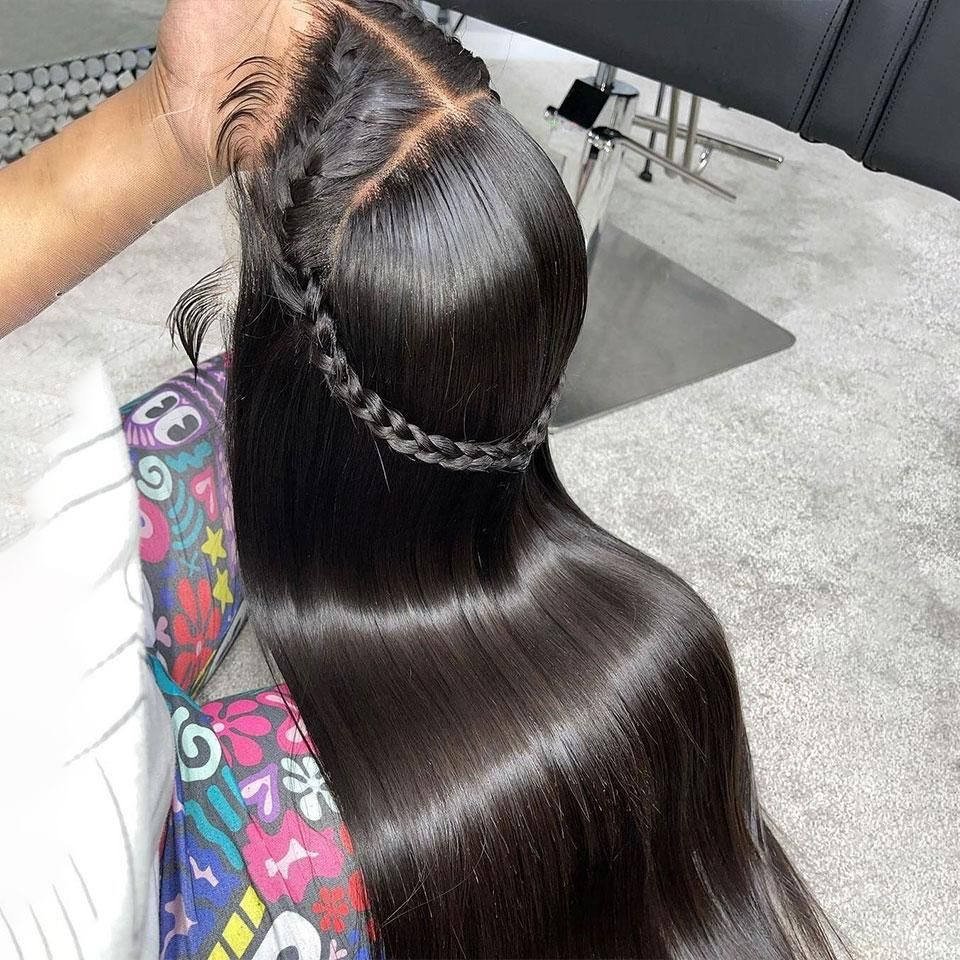 Invisible 360 Full HD Lace Frontal Wigs Brazilian 100% Virgin Transparent Lace Frontal Natural Human Hair Wig for Black Women