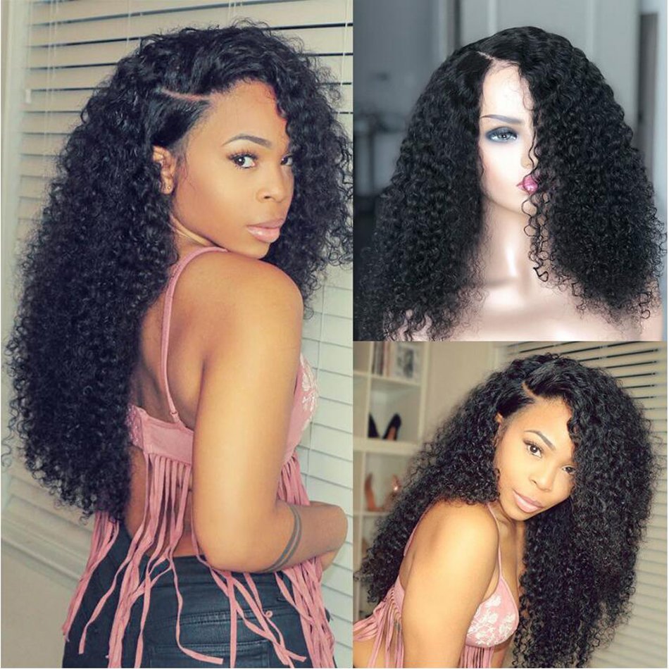 13X4 Water Wave Human Hair Wigs Lace Front Glueless 4x4 Closure Wig Brazilian Kinky Curly Transparent Lace Frontal Wig with Baby