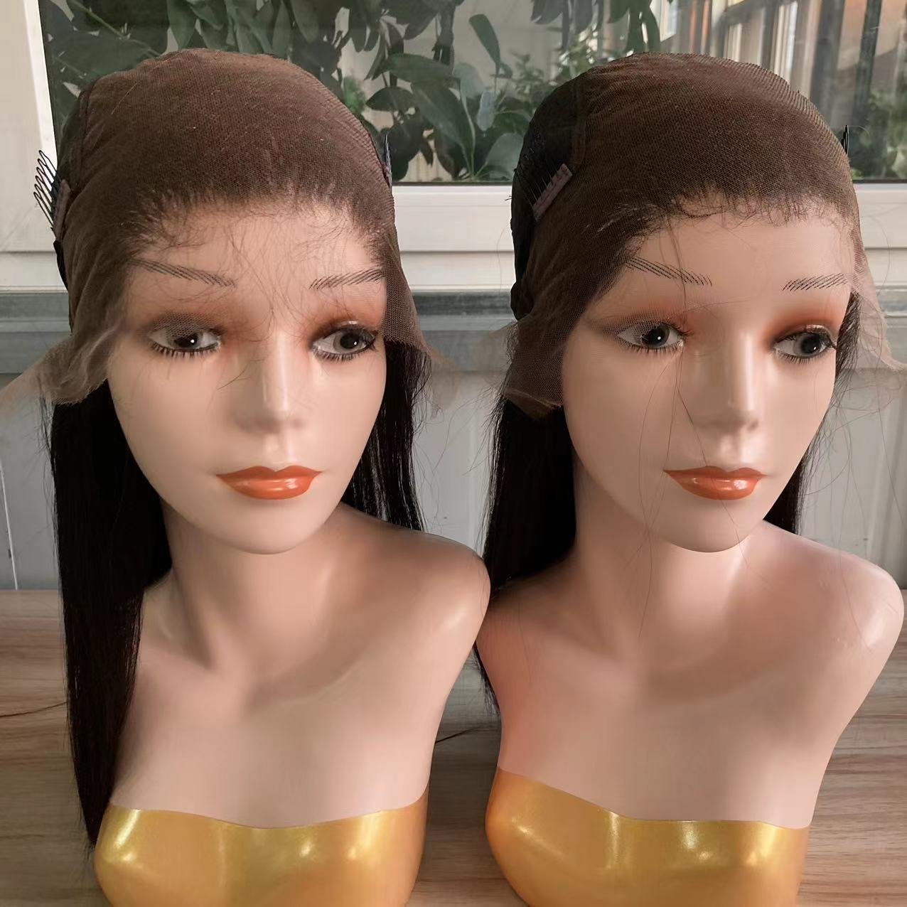 Factory wholesale 13x6 13x4 HD lace frontal wig pre plucked natural hairline cuticle aligned raw virgin human hair wigs