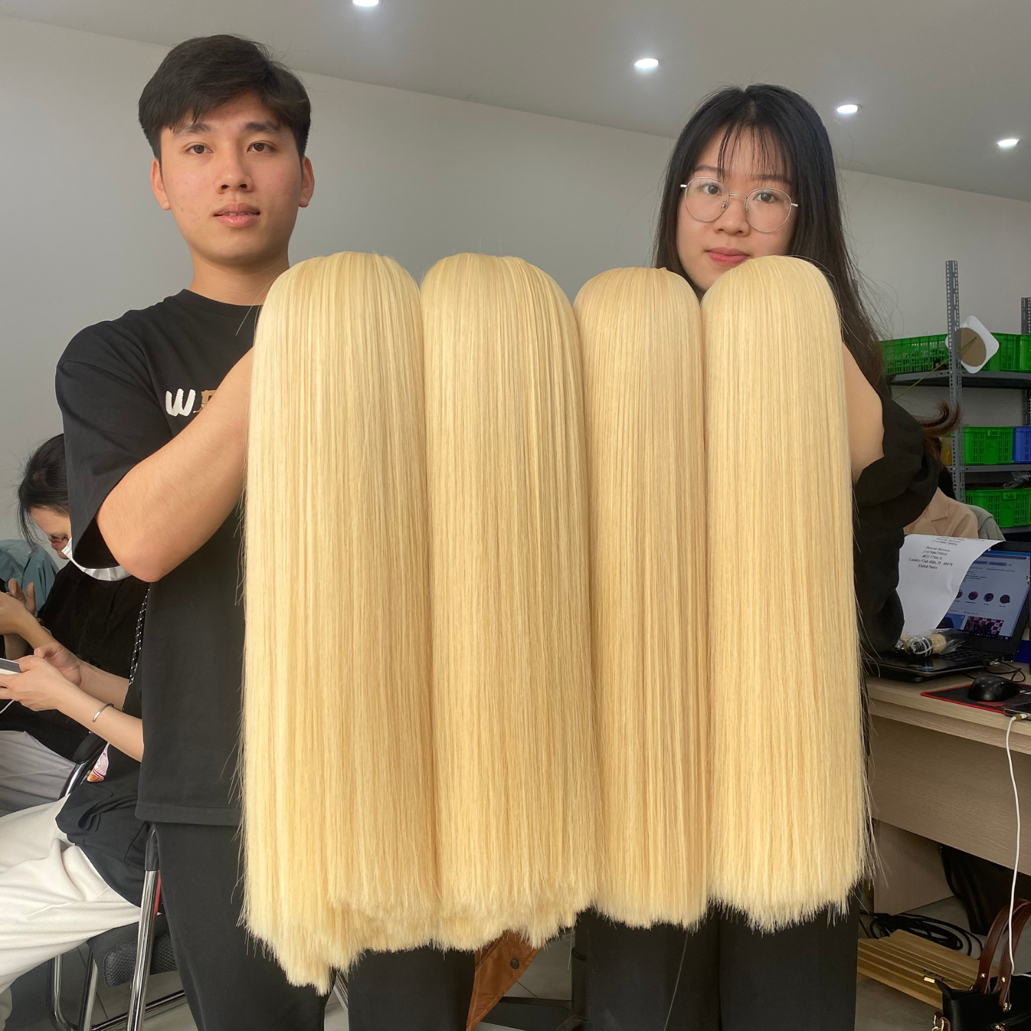 Wholesale Price Wigs 100% Vietnamese Human Hair Silky Straight Swiss Lace Frontal Best Quality