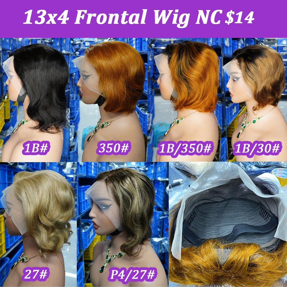 Short Curly Pixie Cut Human Hair Wigs For Black Women,Brazilian Short Pixie Wig,Glueless Lace Frontal Pixie Cut Human Hair Wig