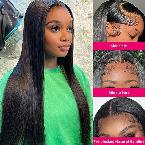 Glueless Full Hd Transparent Lace Wig,Cuticle Aligned Virgin Raw Indian Hair Wig,Unprocessed 100% Full Lace Human Hair Wig
