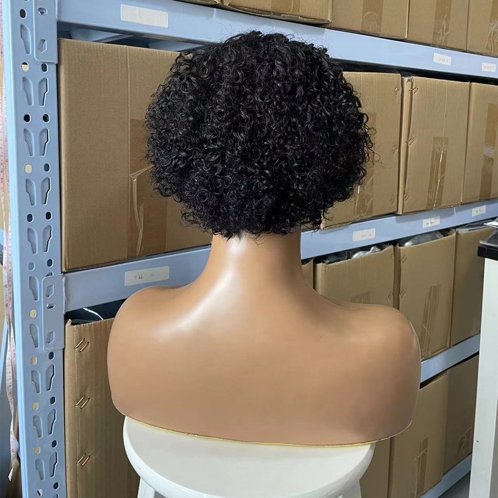 180%density Jerry Curly Hair Short Bob Wigs Kinky Curly Human Hair Brazilian Jerry Curl Wigs For Black Women Human Hair