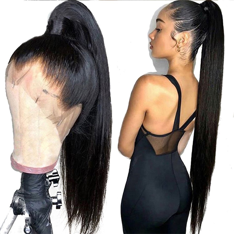 HD Lace Frontal Wigs Bone Straight Human Hair Transparent Swiss Lace Front Wigs Raw Brazilian Human Hair Wigs For Black Women