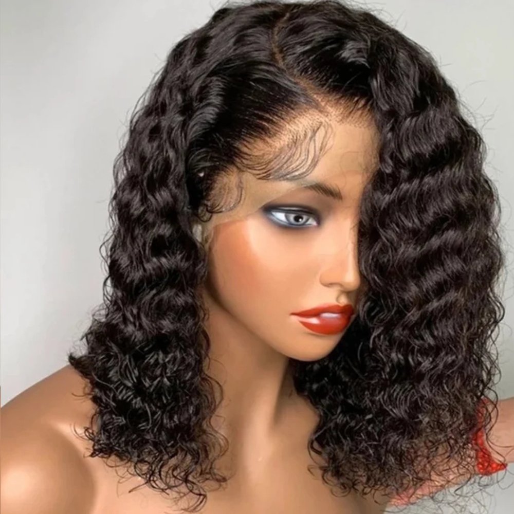 Wholesale HD 13x4 Lace Front Human Hair Wigs For Black Women Deep Wave 200 Density Brazilian Cuticle Aligned 5x5 Closure Wig