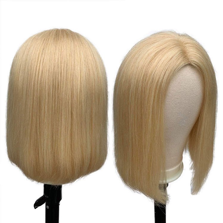 Unprocessed 100 Brazilian Human Hair Wigs for Black Women Glueless Bob Bone Straight Wigs 13*4 HD Lace Front Wig