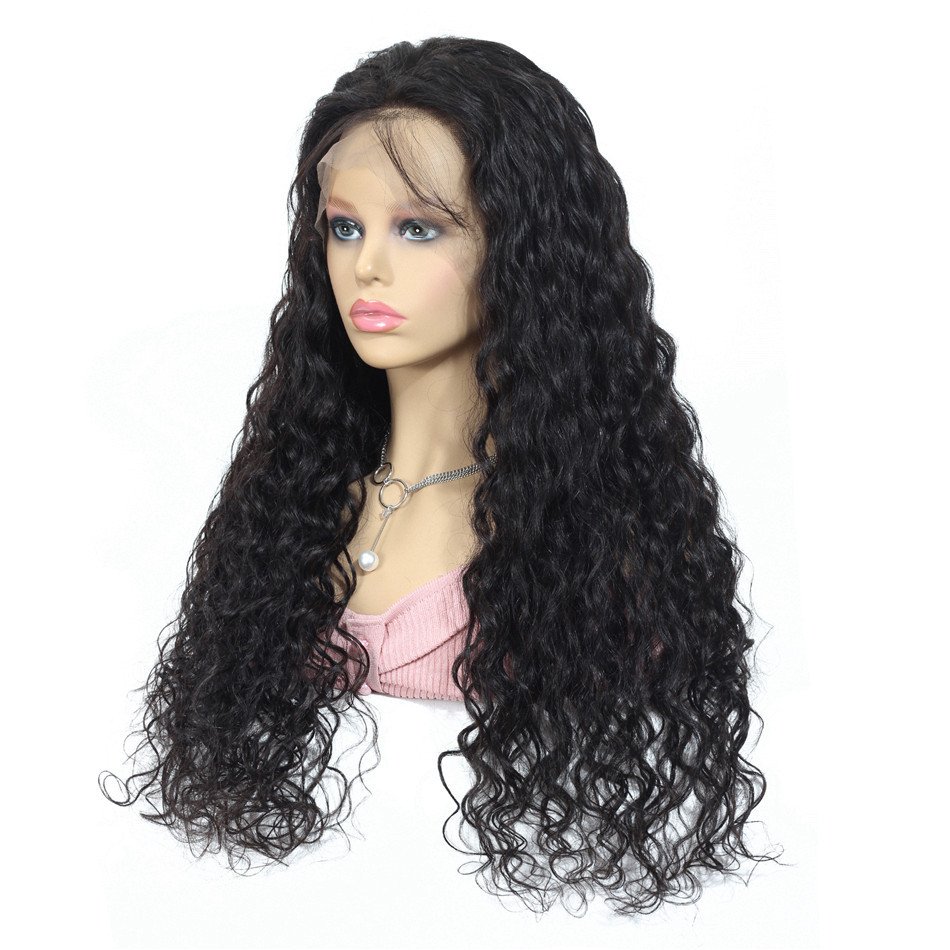 Cheap Kinky Curly 13X6 HD Lace Front Wig Raw Indian Human Hair Wigs For Black Women Water Wave 13X4 Hd Lace Frontal Wig Vendor
