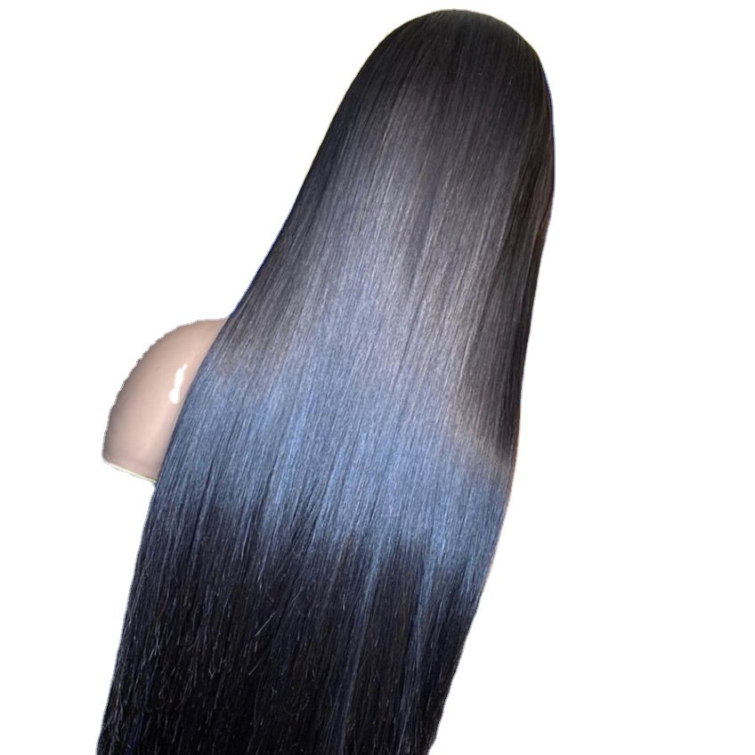 factory price European and American style natural color T part wig reverse natural human hair T part wig