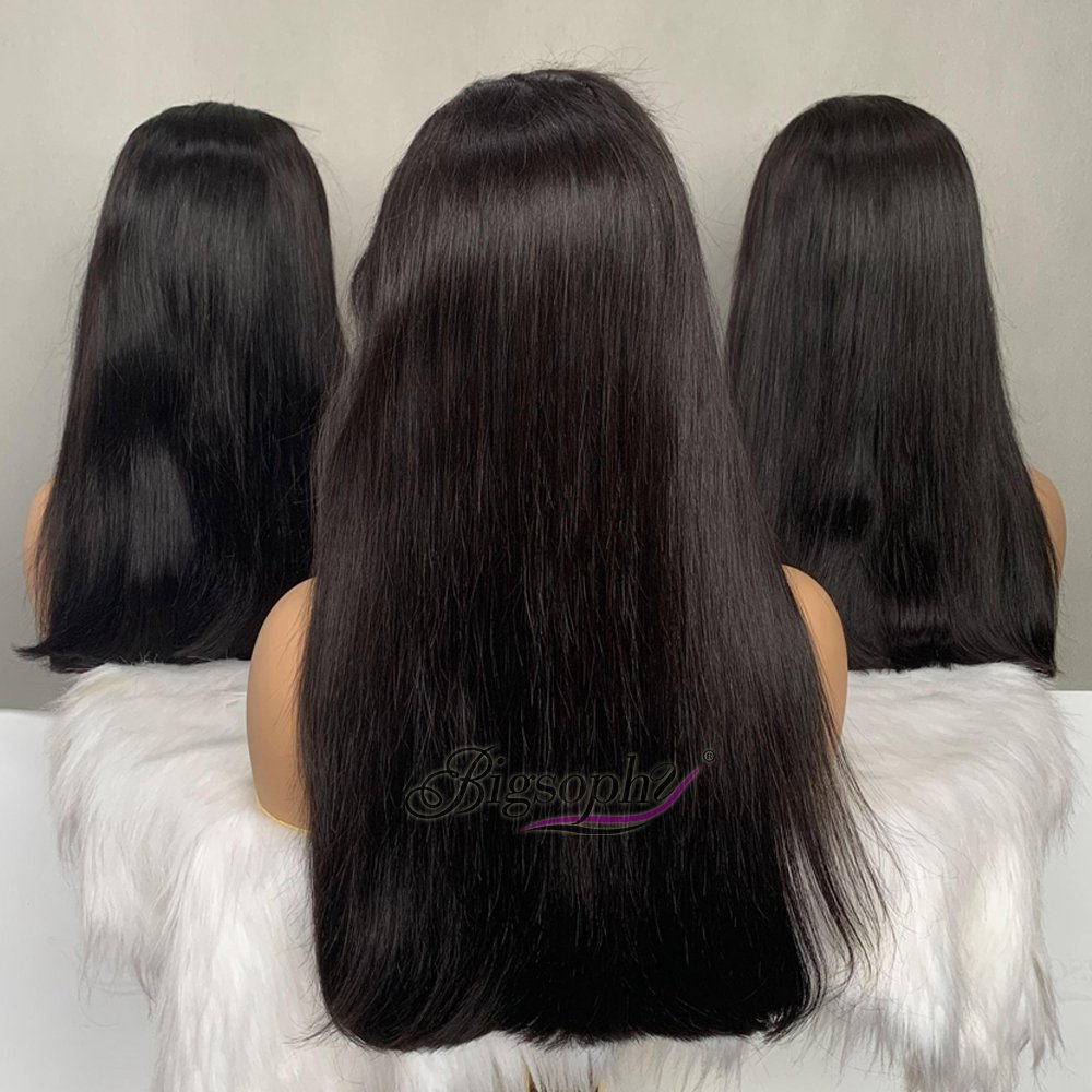 Perruque Natural Avec Frontal 10 To 20 Iches Ear To Ear Transparent Bob Lace Frontal Wigs Bone Straight Nature Color