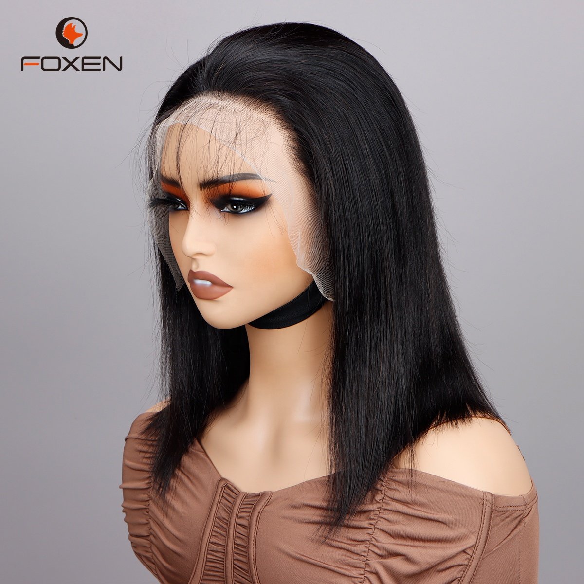Foxen Cheap Blunt Cut Bob Wig Glueless Vietnamese Raw Hair Double Drawn Bone Straight Wig Short Human Hair Wigs for Black Women